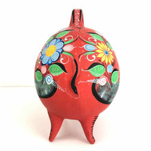 Load image into Gallery viewer, Red Pottery Piggy Bank