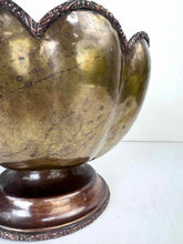 Load image into Gallery viewer, Large Brass Footed Bowl