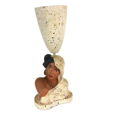 Chalkware Woman Lamp