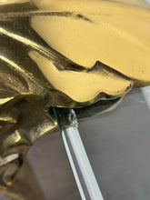Load image into Gallery viewer, Brass Demilune Sofa Table