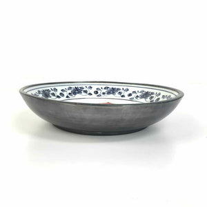 Pewter Clad Porcelain Bowl