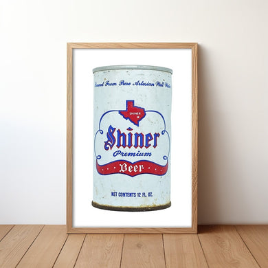 Shiner Beer Can Print
