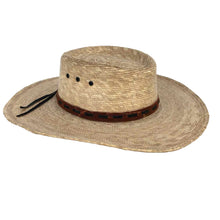 Load image into Gallery viewer, Flat Brim Straw Hat