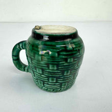 Load image into Gallery viewer, Green Basketweave Demitasse
