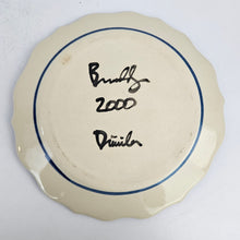 Load image into Gallery viewer, Rabbit &amp; Tulips Pottery Plate