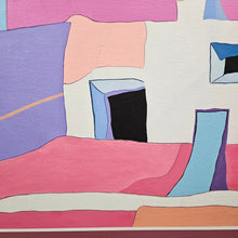 Load image into Gallery viewer, Colorful Adobe 1980s Painting