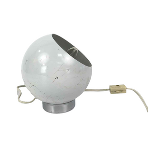 White Metal Globe Lamp