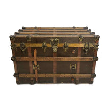 Load image into Gallery viewer, Antique Steamer Trunk