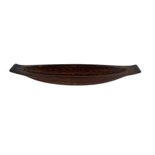 Load image into Gallery viewer, Carved Wooden Boat Bowl