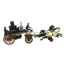 Load image into Gallery viewer, Cast Iron Fire Pumper Wagon Toy