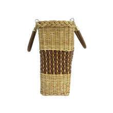 Load image into Gallery viewer, Vinyl Coated Wicker Purse