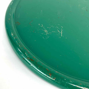 Round Green Enamel Tabletop