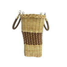 Load image into Gallery viewer, Vinyl Coated Wicker Purse