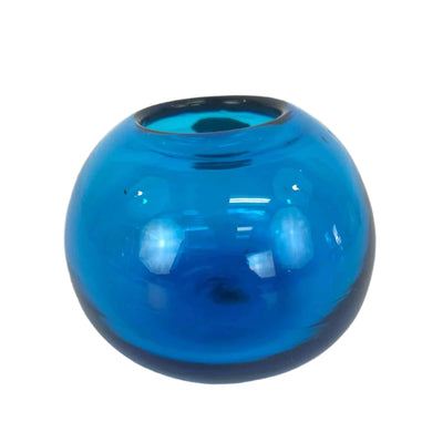 Blue Glass Bud Vase