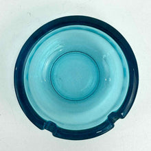 Load image into Gallery viewer, Blue Glass Ashtray