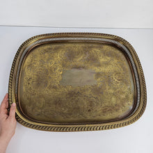 Load image into Gallery viewer, Large Brass Tray