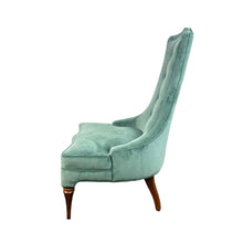 Load image into Gallery viewer, Blue Velvet Chair