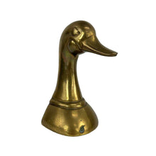 Load image into Gallery viewer, Brass Duck Head Bookend