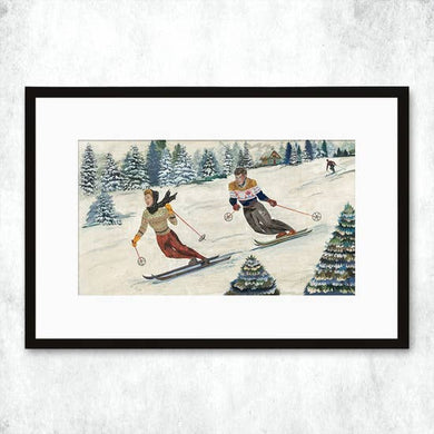 Dolan Geiman Signed Print Snowday in Steamboat