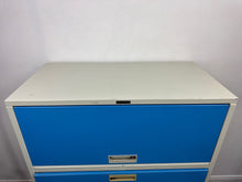 Load image into Gallery viewer, Blue &amp; Beige File Cabinet