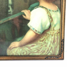 Load image into Gallery viewer, Antique Bird Watcher Girl Print