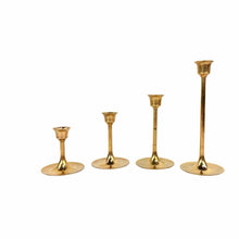 Load image into Gallery viewer, 4 Brass Candleholders