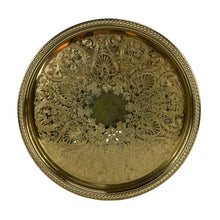 Load image into Gallery viewer, Gold Round Brass Tray