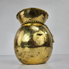 Load image into Gallery viewer, Hammered Brass Tassel Vase