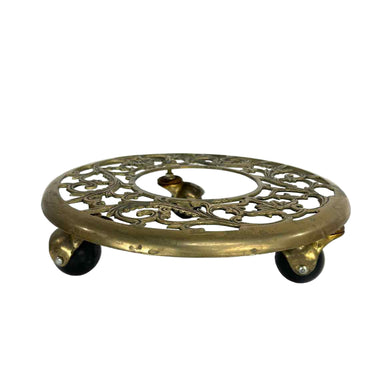 Ornate Brass Plant Dolly