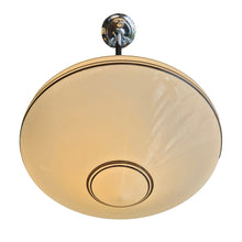 Load image into Gallery viewer, Milk Glass &amp; Chrome Pendant