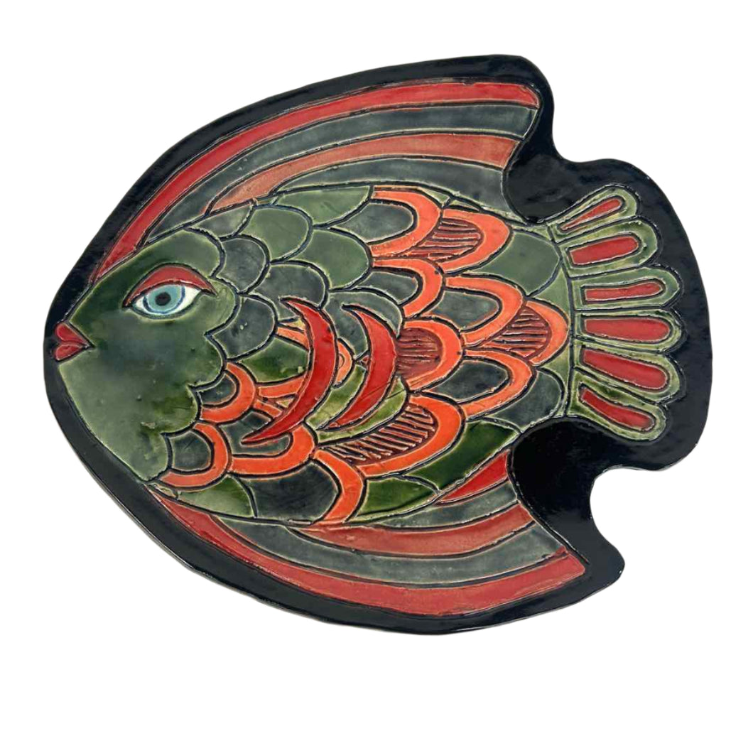Studio Pottery Fish Platter