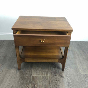 Modern Walnut Brasilia Nightstand