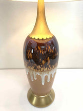 Load image into Gallery viewer, Drip Glaze Pottery Lamp