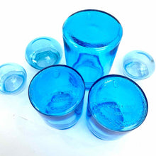 Load image into Gallery viewer, Blue Glass Bubble Canisters