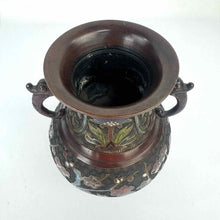 Load image into Gallery viewer, Champleve Enamel Vase