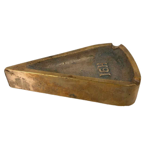Solid Brass Wedge Ashtray