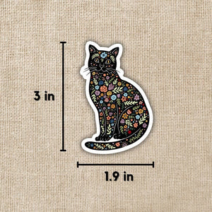 Magical Boho Cat Sticker