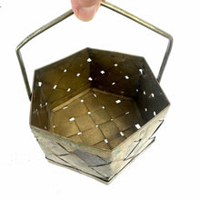 Load image into Gallery viewer, Woven Brass Basket