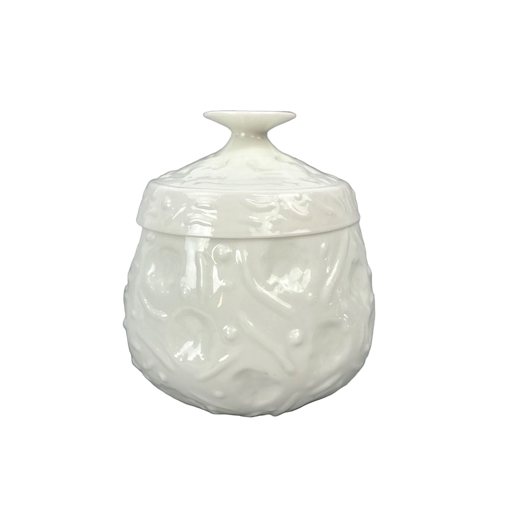 Mid-Century Milk Glass Jar