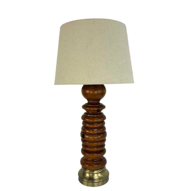 Turned Wooden Lamp