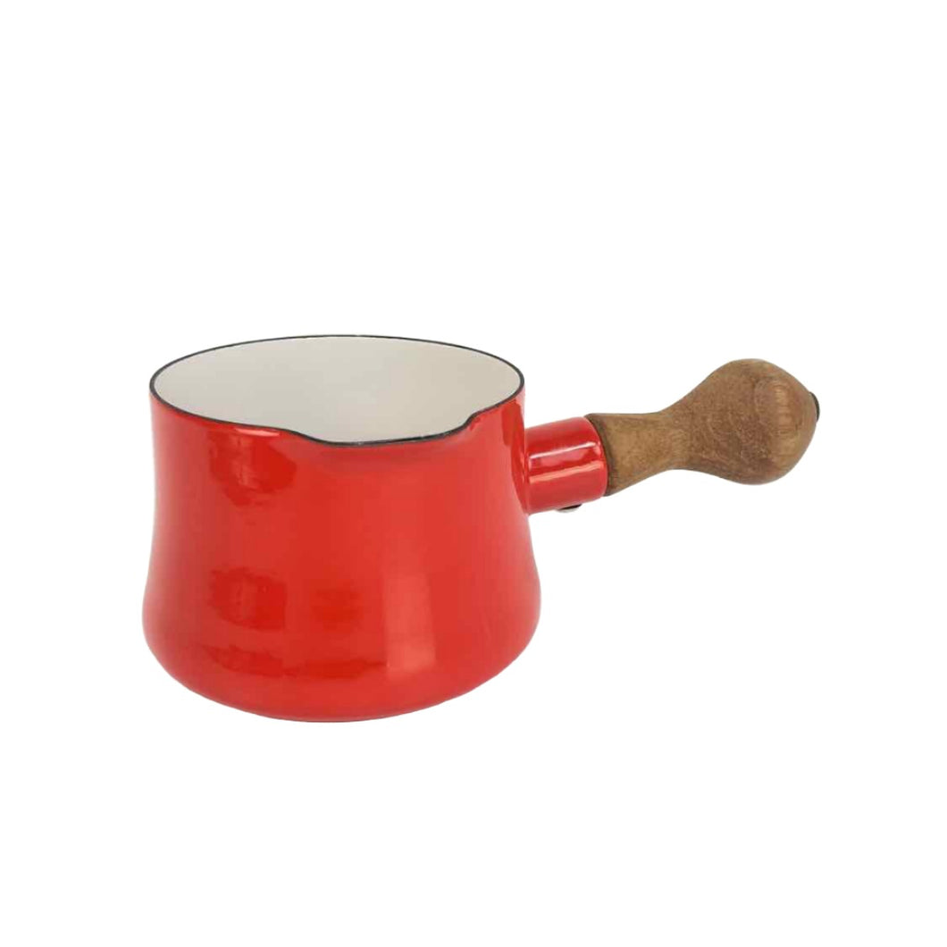 Red Enamel Sauce Pan