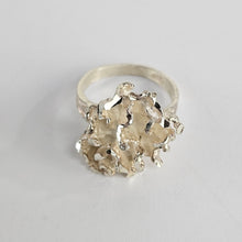 Load image into Gallery viewer, Sculptural Flower Sterling Ring