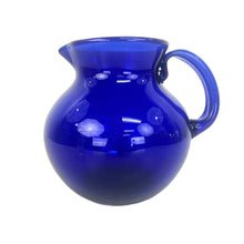 Load image into Gallery viewer, Cobalt Blue Glass Pitcher