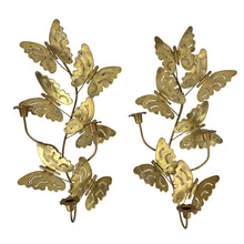 Load image into Gallery viewer, Butterfly Wall Candleholders