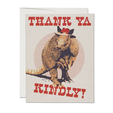 Thank Ya Kindly Armadillo Card