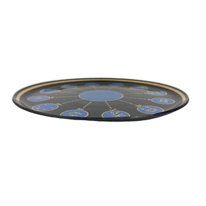 Zodiac Smoky Glass Tray