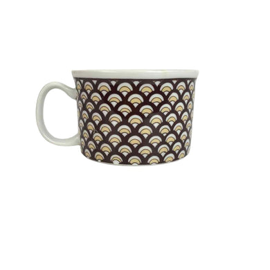 Brown Geometric Pattern Mug