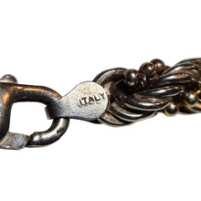 Load image into Gallery viewer, Italian Sterling Rope Bracelet