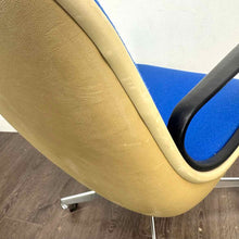 Load image into Gallery viewer, Modern Blue Rolling Desk Chair