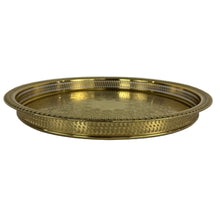 Load image into Gallery viewer, Gold Round Brass Tray